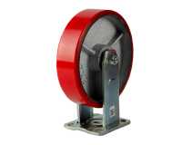 Большегрузное колесо с полиуретановой шинкой С-4107-DUS не поворотное, без тормоза, г/п 600кг