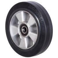 Колесо для тележки складской гидравлической с подшипниками, резина, 200х50мм