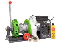 Лебедка KCD-M 500кг, 60м, U=220 В электрическая  монтажная с рычагом Euro-Lift