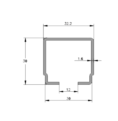 Направляющая 4м С-рельс H-C3001-4