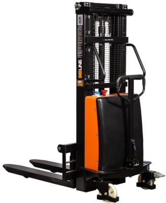 Штабелер с электроподъемом 1 т - 2 м Вилы: 1100 , Гелевая АКБ, SPN1020 SIBLINE