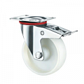 Колеса поворотные c боковым тормозом (полипропилен)