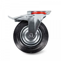 Колеса поворотные c боковым тормозом (резина)