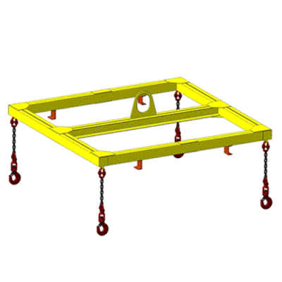 Траверса пространственная рамная с центральной проушиной