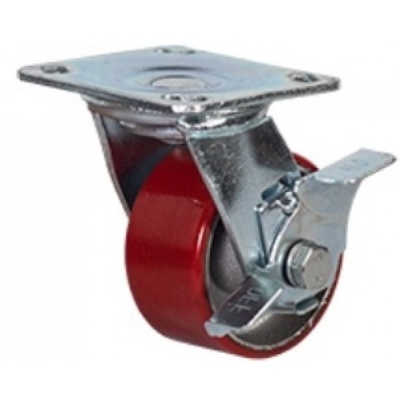 Колесо большегрузное поворотное  с тормозом 150 мм - SCpb 63